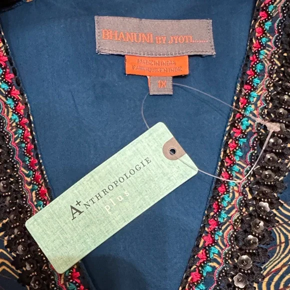 Bhanuni by Jyoti for Anthropologie Multicolor Women's Tunic - Picture 4 of 6